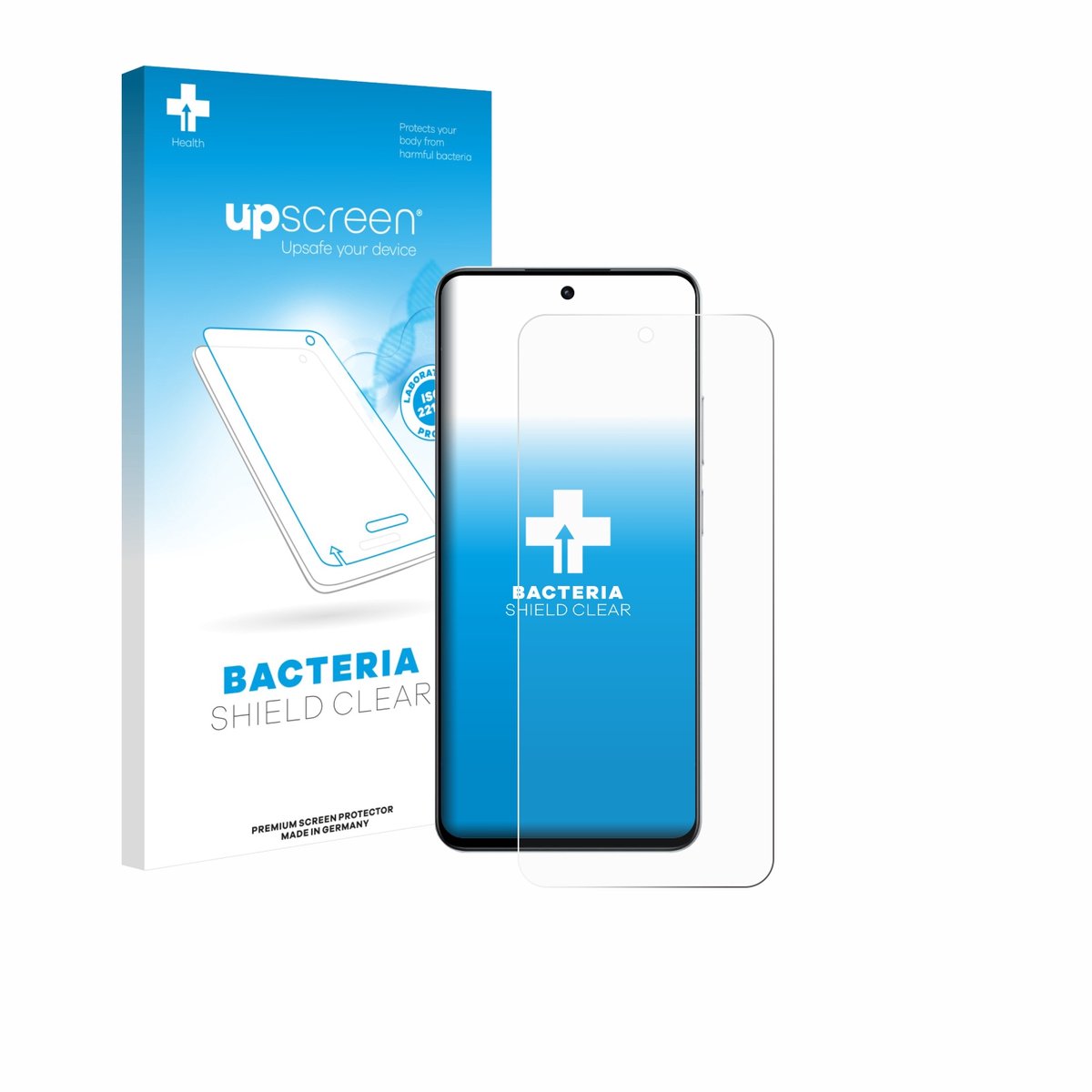 upscreen - Screenprotector voor realme P3x - Folie Beschermfolie transparant antibacterieel