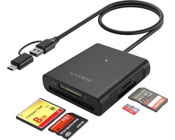 Top 10 beste CompactFlash kaarten en kaartlezers 2026: LAANAR 4-in-1 kaartlezer met USB-A en USB-C