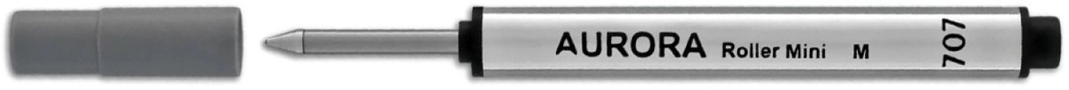 Aurora Rollerballvulling - Penvulling - Pen - Vulling - Ricambi - Refill - Zwart - Schwarz - Black - Noir - MINI - 7.5cm - 1 Stuks Los Verpakt