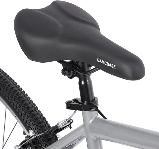 BAMCBASE Mountainbike - 29 Inch - 21 Versnellingen - Hardtail MTB voor Heren & Dames - V-Brakes - Grijs - Geschikt voor buitenactiviteiten in de lente van Bamcbase — afbeelding 5
