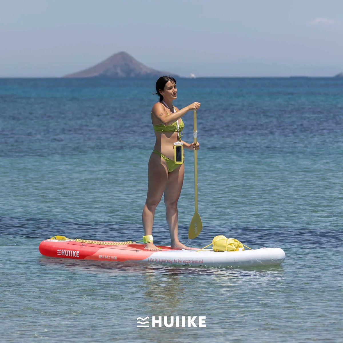 HUIIKE SUP Board - Opblaasbaar Paddle Board met Accessoires, Peddel, Vinnen, Pomp - Stand Up Paddle met Hoge Stabiliteit - 305 x 84 x 15 cm - Max. 130 kg – foto 7
