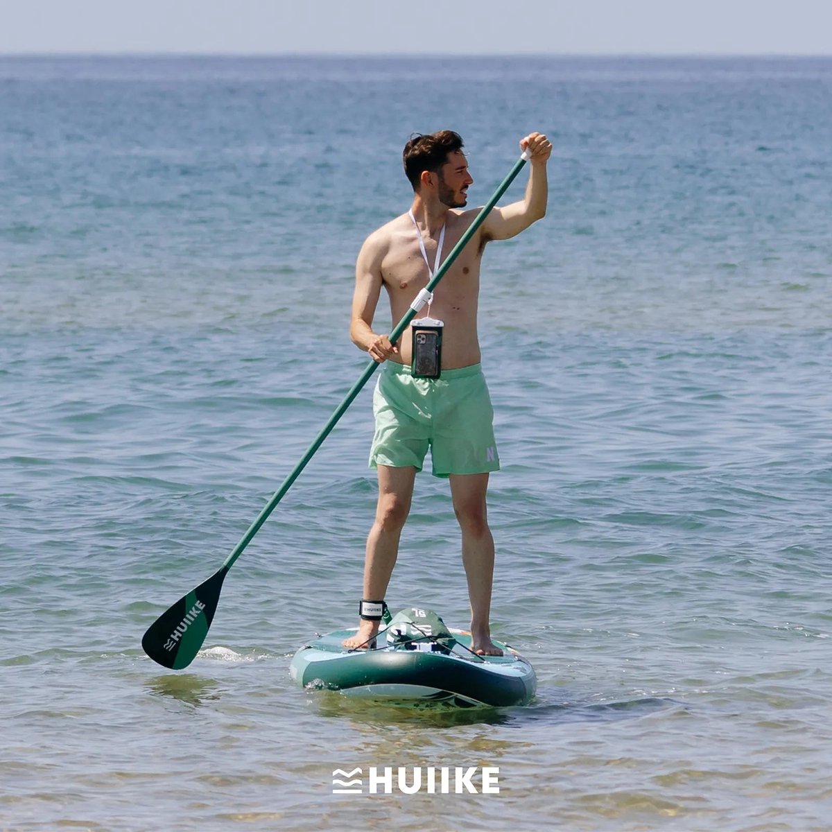 HUIIKE SUP Board - Opblaasbaar Paddle Board met Accessoires, Peddel, Vinnen, Pomp - Stand Up Paddle met Hoge Stabiliteit - 305 x 84 x 15 cm - Max. 130 kg – foto 7