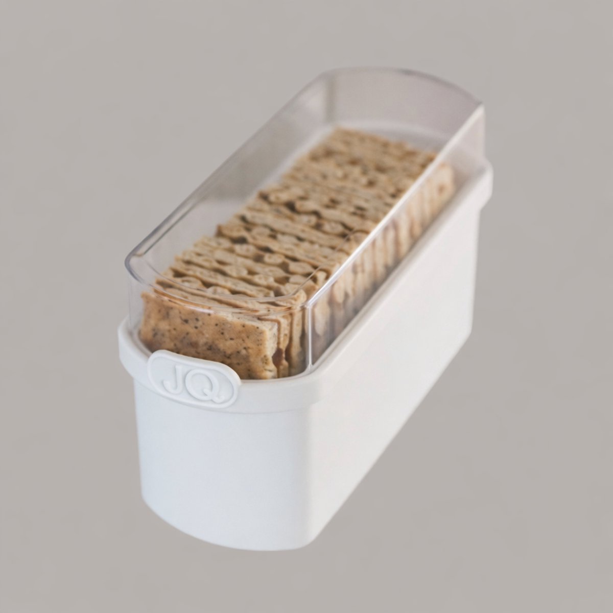JQ Liv Cracker Bewaardoos Wit - 100% luchtdicht - Altijd verse crackers! - Knackebrood -