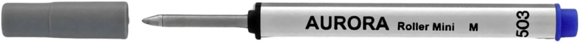 Aurora Rollerballvulling - Penvulling - Pen - Vulling - Ricambi - Refill - Blauw - Blau - Blue - Bleu - MINI - 7.5cm - 1 Stuks Los Verpakt