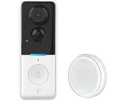 Narvie Video Deurbel met Camera Draadloos – Smart Life App – WiFi 2.4GHz – Nachtzicht – IP65 – Inclusief Ontvanger – Batterij 8000mAh