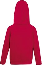 Sweat à capuche Fruit of the Loom Kids - Taille 140 (9-11) - Couleur Rouge