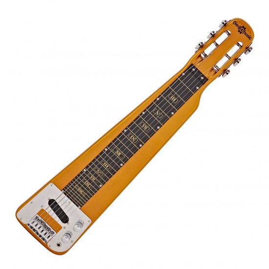 Lap steel gitaar Gear4music – goudkleurig