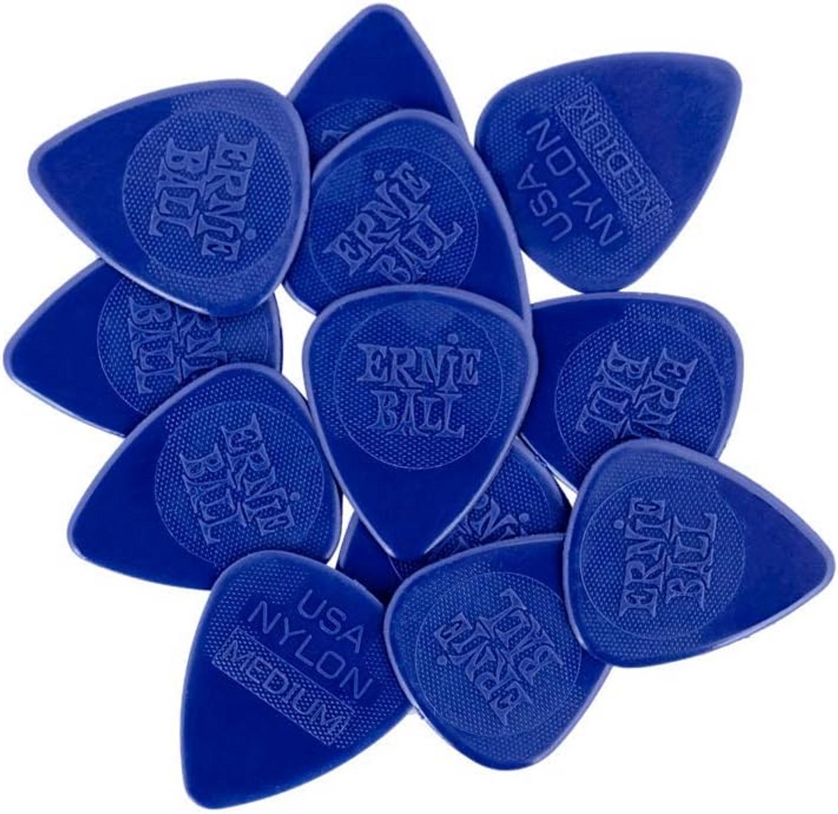 Nylon Gitaar Plectrums Medium 0.7mm - Set van 12 Stuks