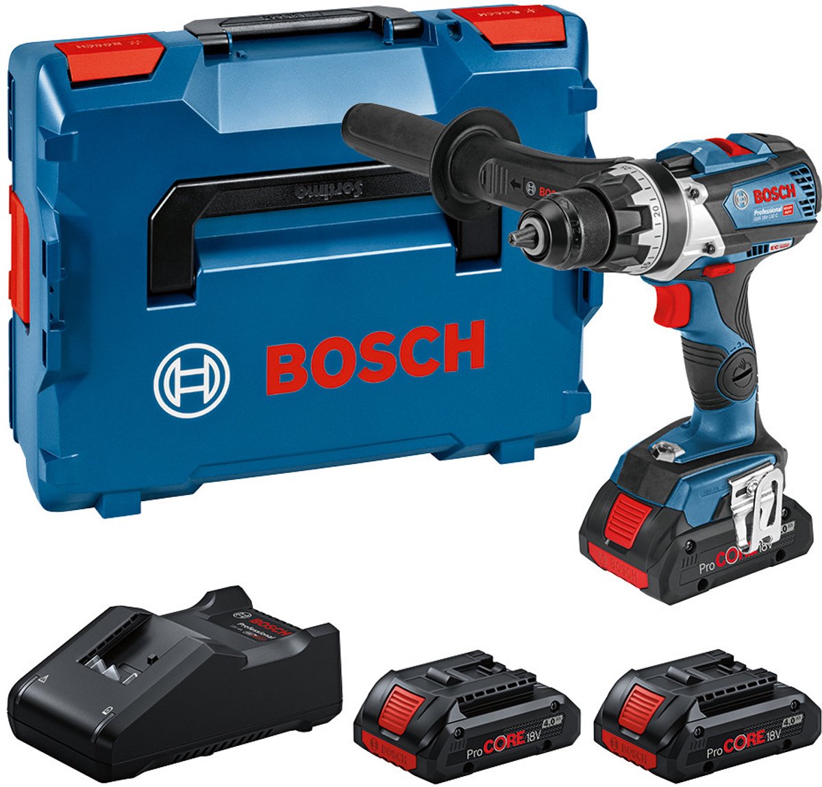 Bosch Professional GSR 18V-110 C Accu schroefboormachine 18V 3x 4.0Ah in L-Boxx - 0615A5002S
