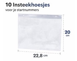 Medalic - Startnummer Medaille Hoesjes - Hardloop hoesjes - Insteek Hoezen - 10 stuks