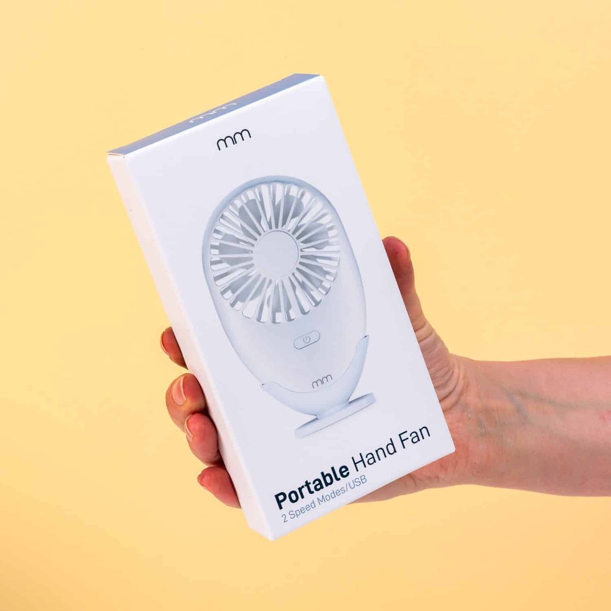 MikaMax Handventilator – Mini Oplaadbare Ventilator –  Compact formaat - Draadloos - 2 Windsnelheden — afbeelding 7