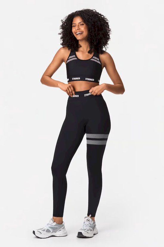 STRONGER - hero leggings - Lange trainingslegging dames - Zwart van Merkloos — afbeelding 2