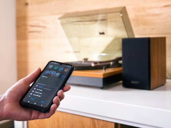 Lenco Platenspeler met Bluetooth - Twee externe Speakers - Auto-stop - LS-310WD - Hout — afbeelding 5