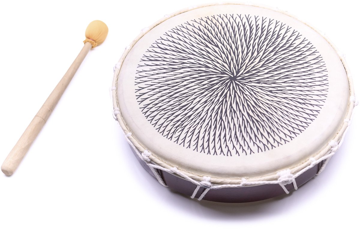 Handtrommel 30cm – 'Heartbeat' Design voor Ritme en Klankrituelen