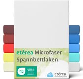 etérea Microvezel Jersey Hoeslaken 180x200-200x200 cm Wit