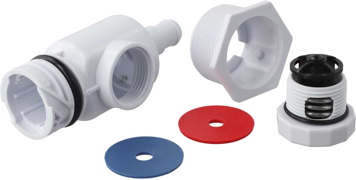 Wandfittingconnector - geschikt voor Polaris-reiniger - Drukontlastingsmontage voor zwembadreiniger - Geschikt voor Polaris Zodiac 180 280 380 zwembadstofzuiger - Snelkoppeling voor wandfitting ter vervanging van 9-100-9001
