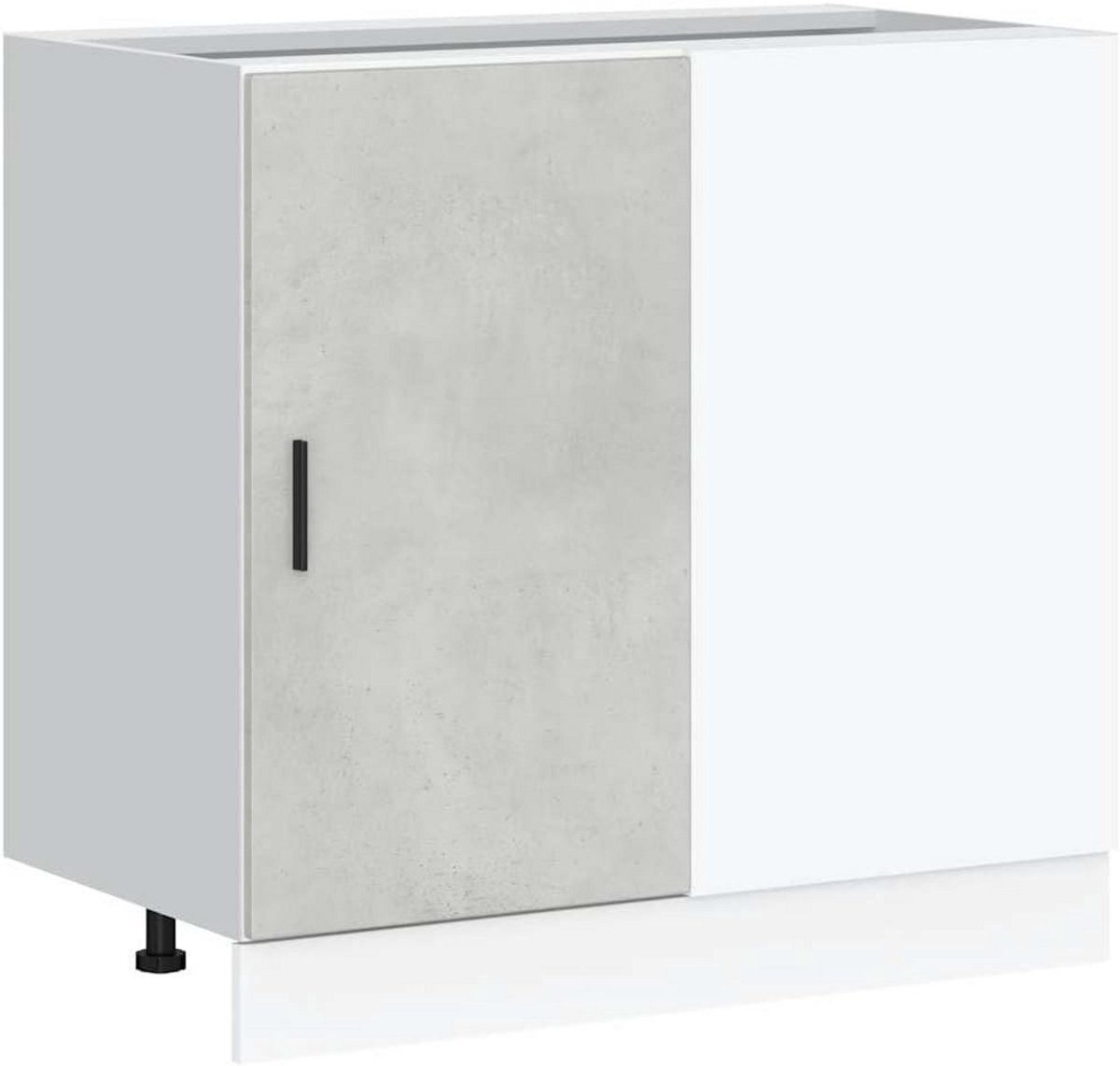 Keukenkast Onderbouw Wastafelmeubel Beton Grijs Hout Materiaal