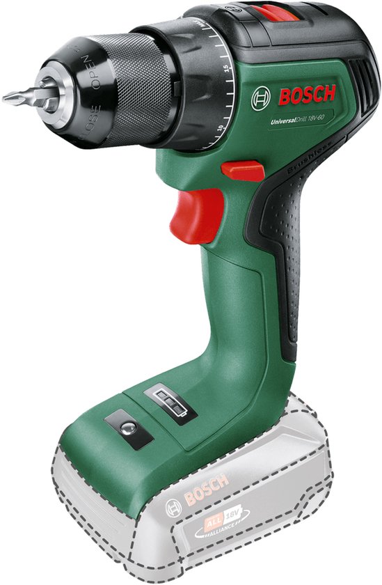 Perceuse sans fil Bosch UniversalDrill 18V-60 - Sans batterie ni chargeur