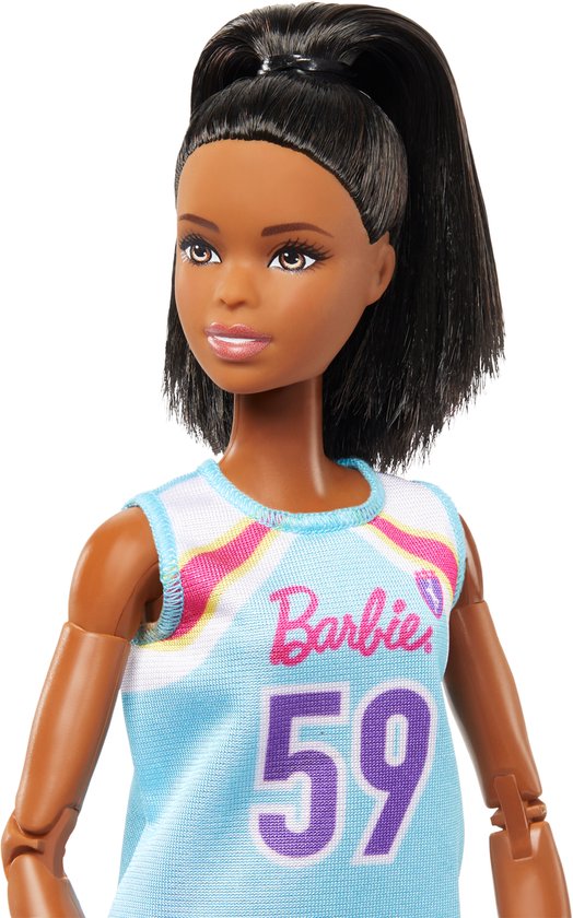 Barbie Basketbalpop Gemaakt Om Te Bewegen Blauw van Barbie — afbeelding 4