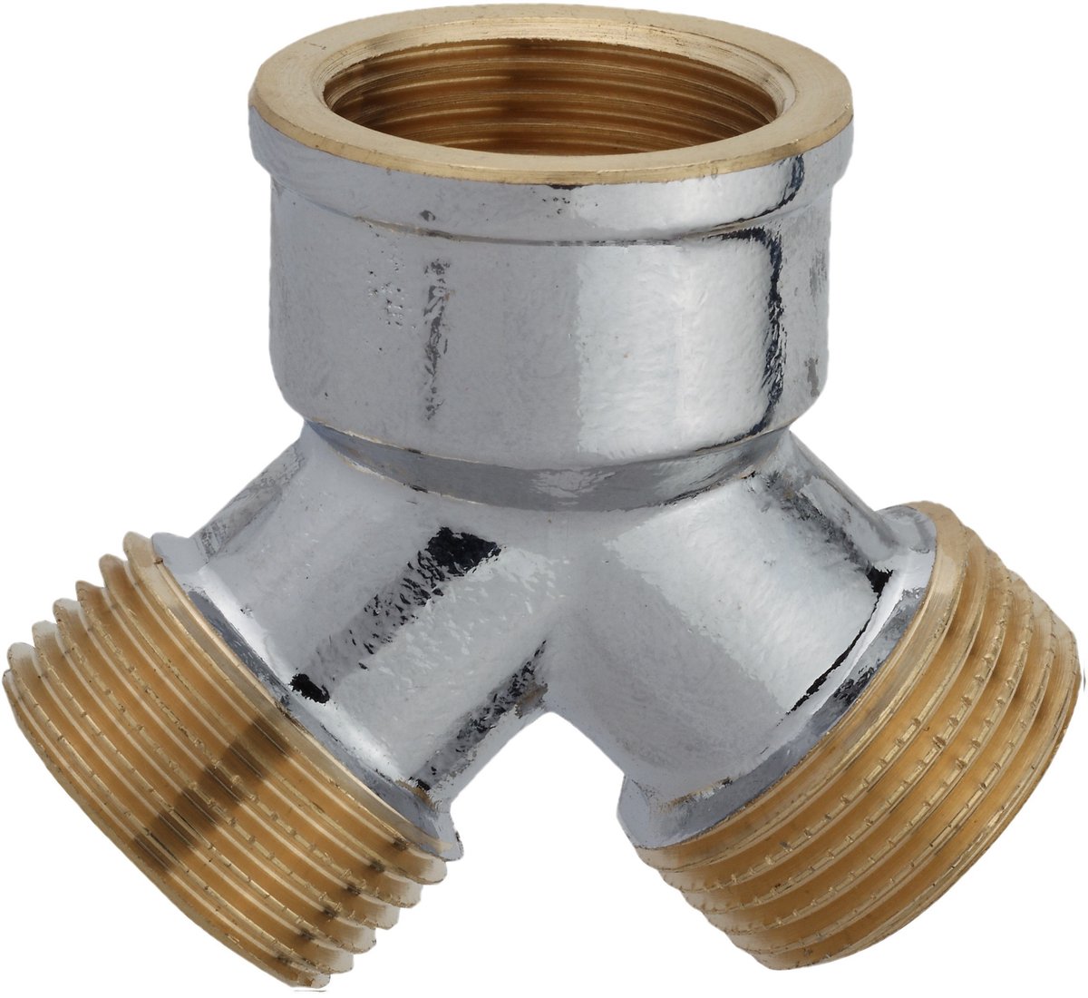 KIRCHHOFF MS Y-fitting, chroom, 3/4"BI x 3/4"BU
