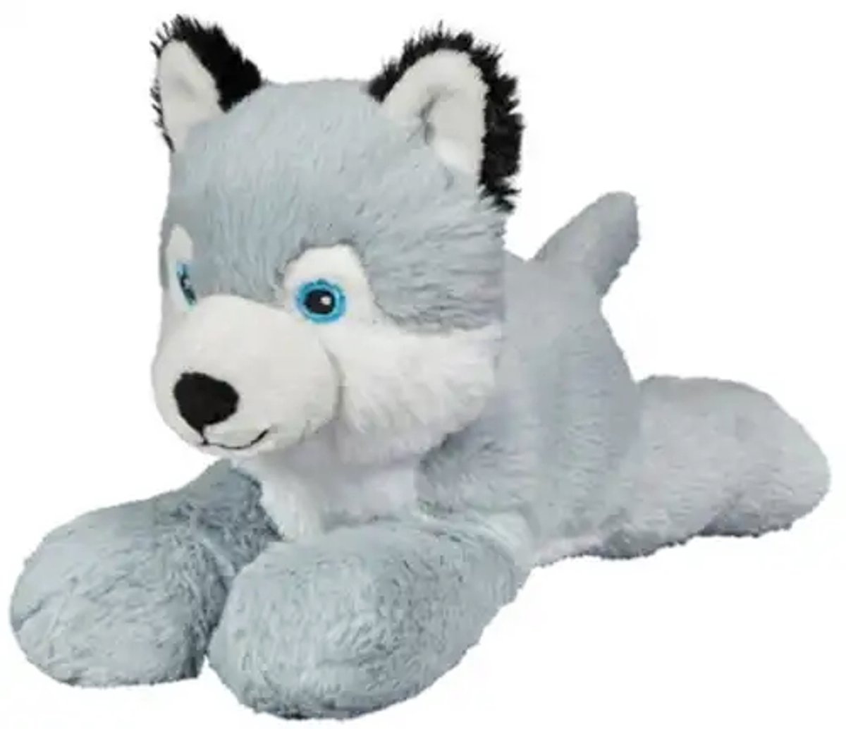 Husky Hond Grijs Pluche Knuffel 20 cm