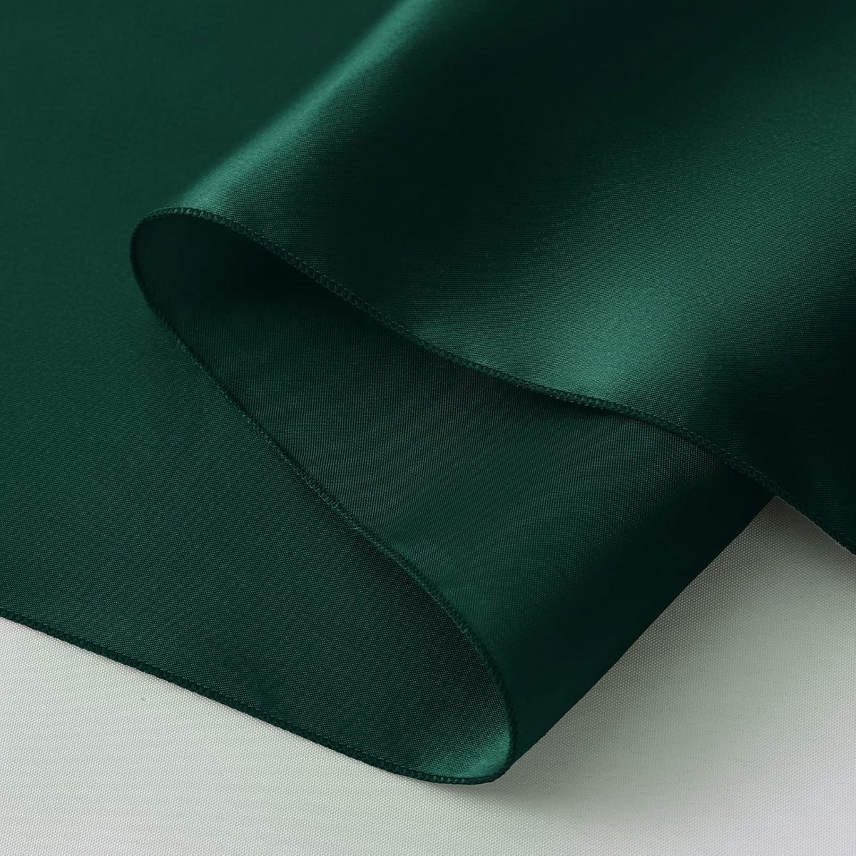 Set van 2 Satijnen Tafellopers Bosgroen 30,5 x 274 cm voor Feest en Decoratie