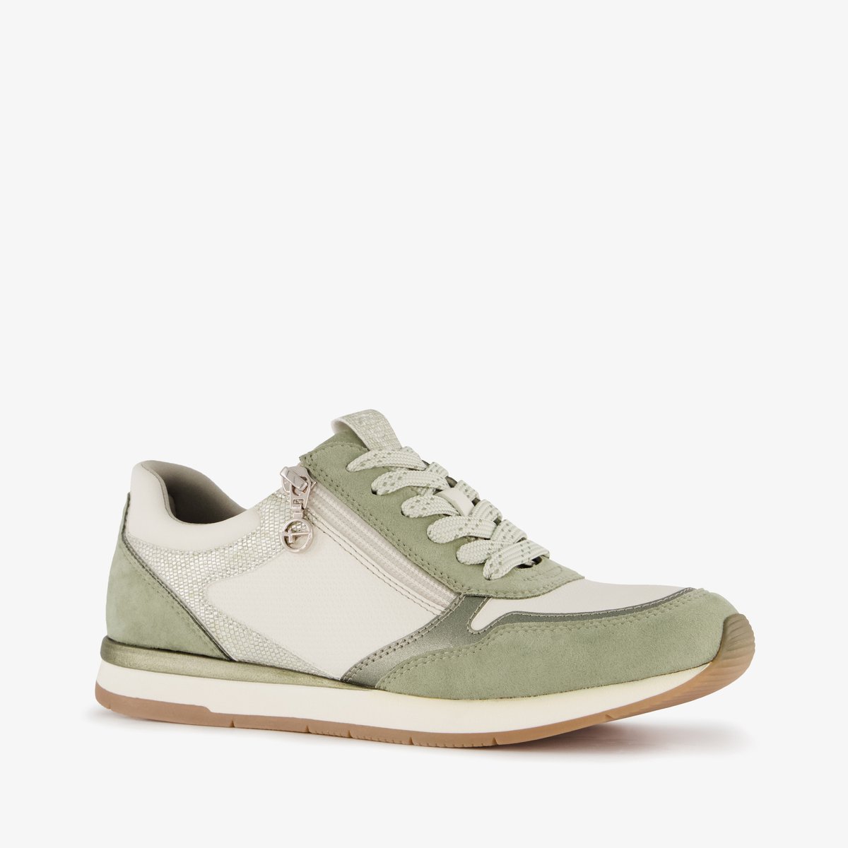 Tamaris sneakers dames groen wit