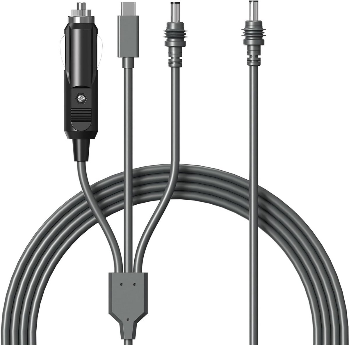 3-in-1 Vervangingskabel voor Satellietinternet (5 Meter): USB-C, Autolader & DC naar DC