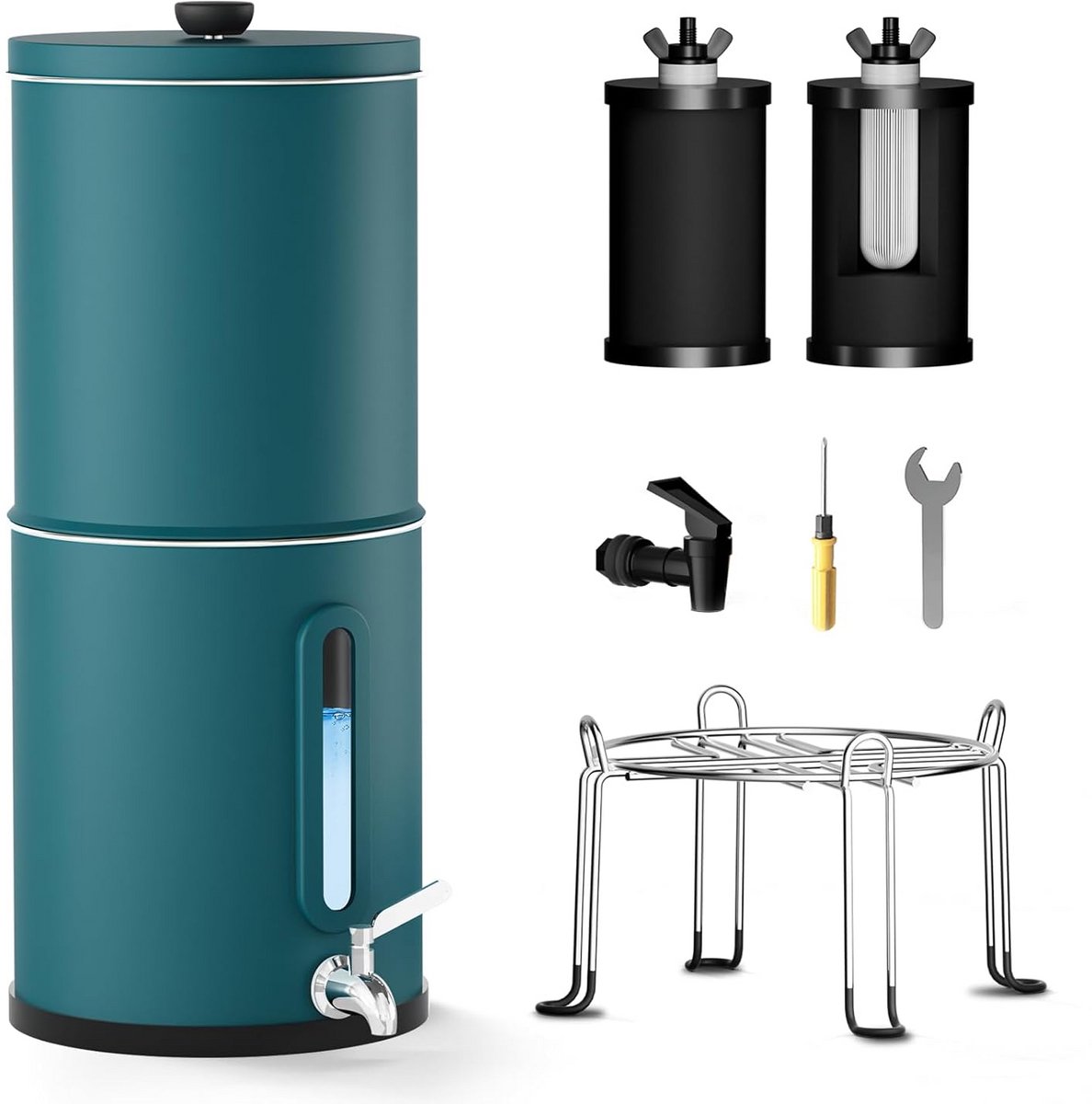 Groot Waterfiltersysteem 8,5L voor Thuis & Camper - Zwaartekrachtfilter
