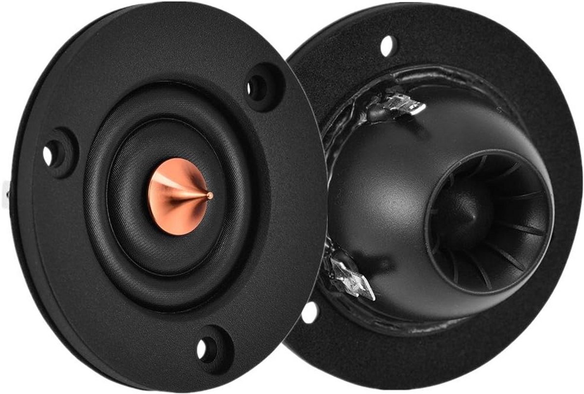 Set van 2x 2 Inch High Fidelity Tweeter Luidsprekers - 30W, 4 Ohm Hoogte Tweeter voor Auto en Hifi Systemen