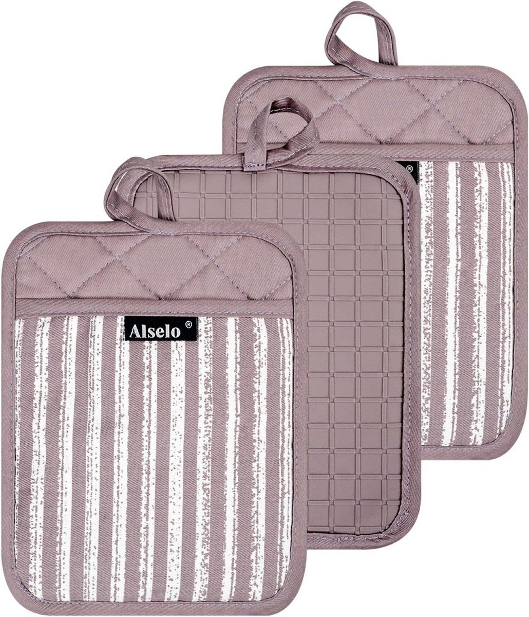 Set van 3 Hittebestendige Siliconen Ovenwanten met Antislip Grip - Keuken, Bakken & BBQ