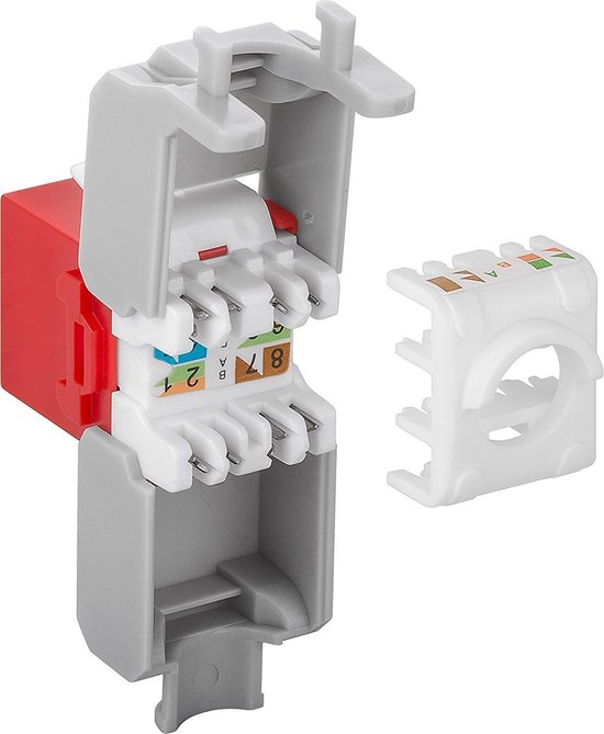 Modular Box Rj45 Keystone Keystone Module RJ45 CAT 6A UTP voor Patchpanelen en Behuizingen | bol