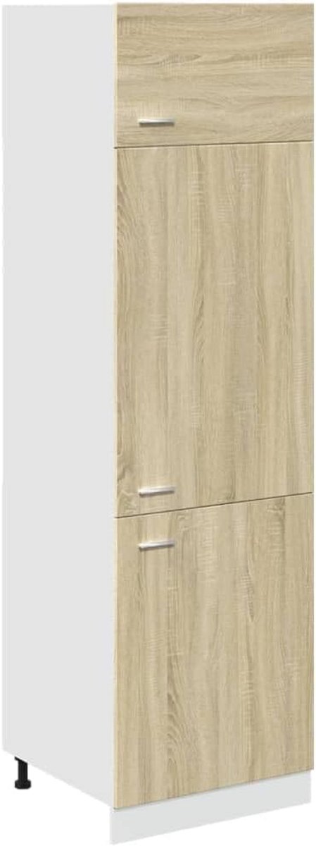 Hoge Keukenkast Lyon Sonoma Eiken 60x57x207 cm met Opbergruimte