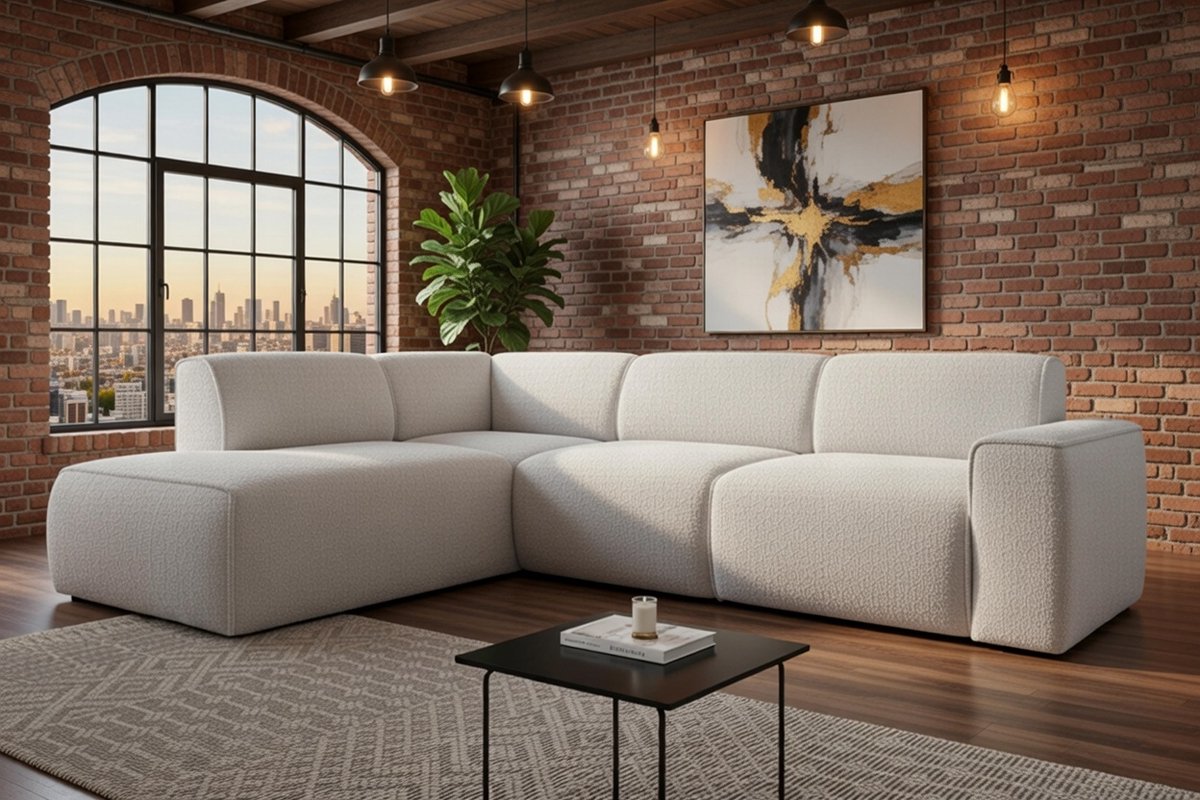 Didim Royal Comfort L-Hoekbank 292 cm - Ivoor - Links - Royale 5-zits Designbank voor Grote Woonkamer Merk: Casa Serena