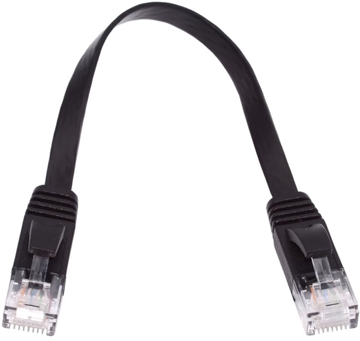 Ultra Dunne Platte CAT6 Netwerkkabel RJ45 UTP Ethernet Patchkabel 30cm