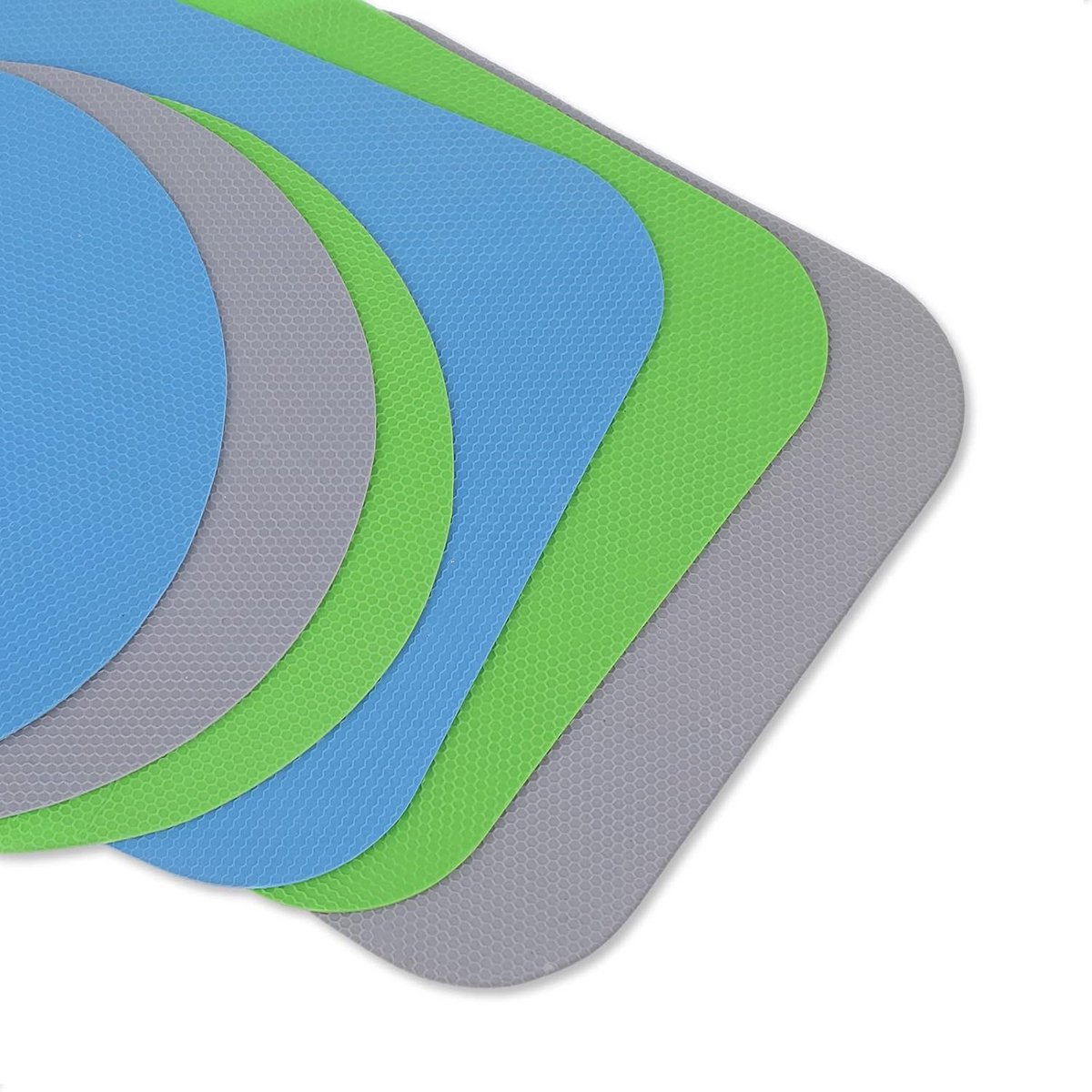 Set van 6 Universele Antislip Rubberen Onderzetters en Gripmatten