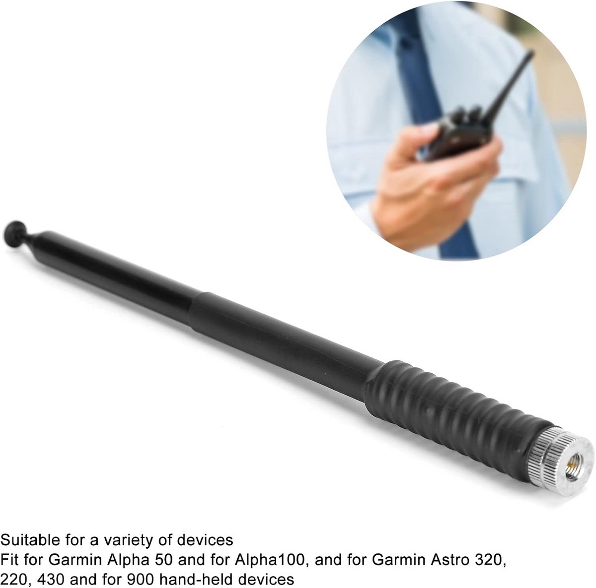 Telescopische Antenne 127 cm met Hoge Versterking en SMA-connector voor GPS Trackers