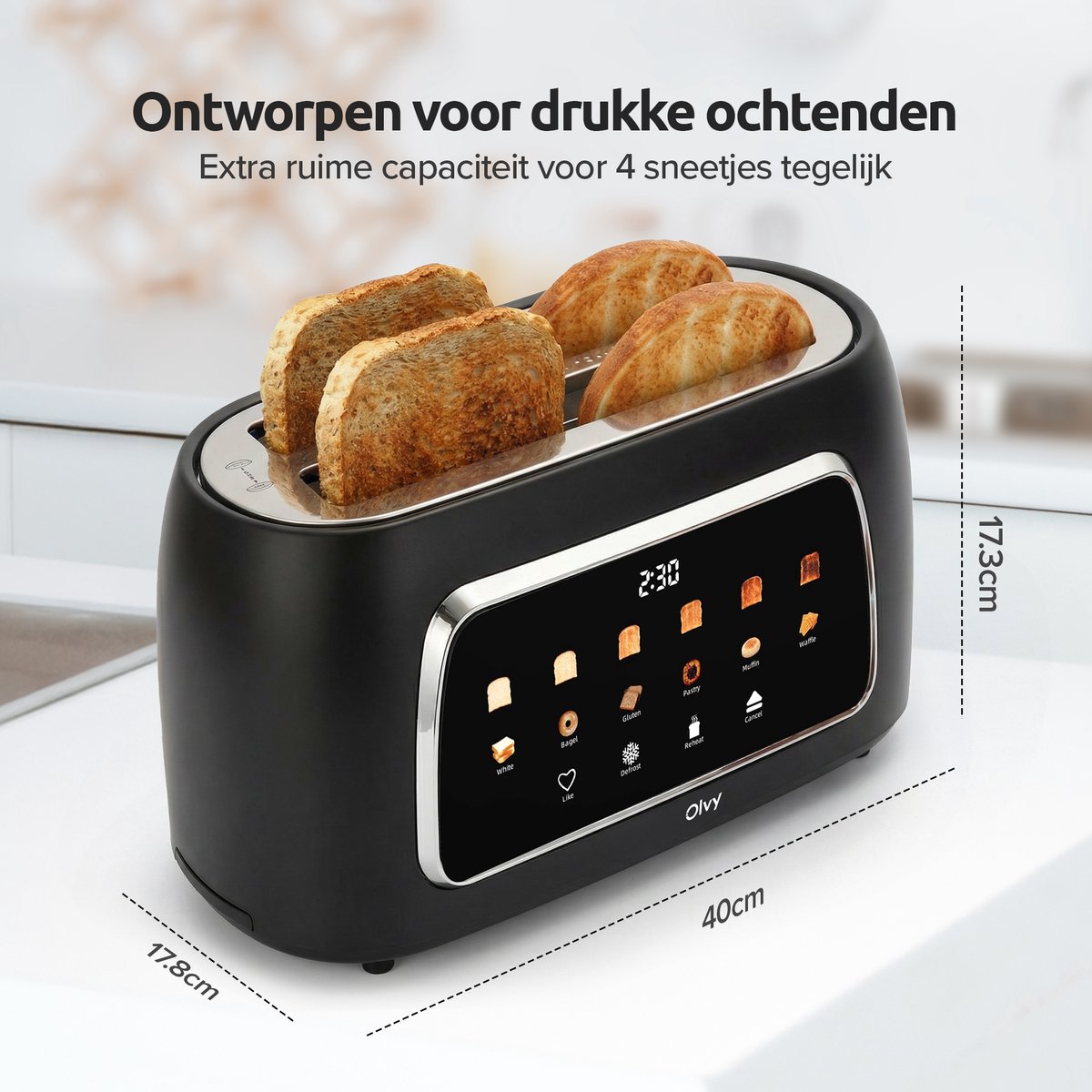 Olvy Broodrooster XL - Digitaal & Betrouwbaar thumbnail 4