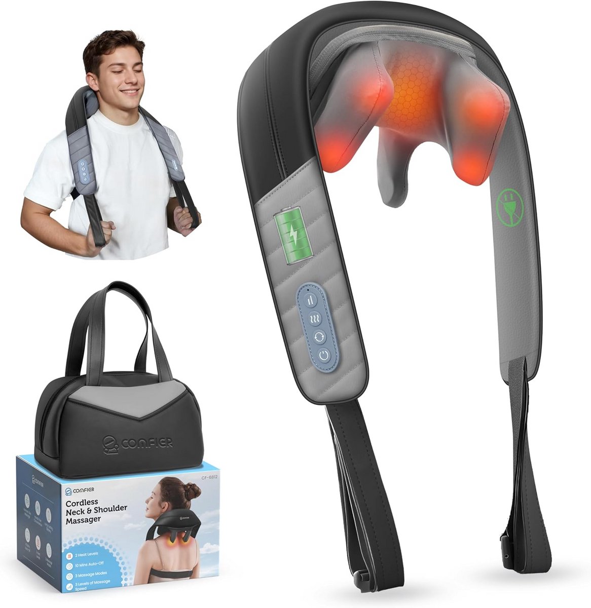 Nekmassage Apparaat - Massagekussen - Massage Apparaat - Compact