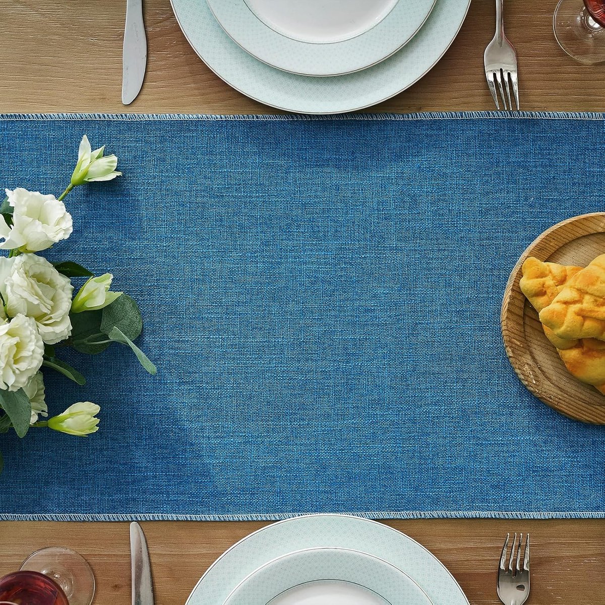 Elegante Blauwe Tafelloper 33x183 cm voor Elk Diner
