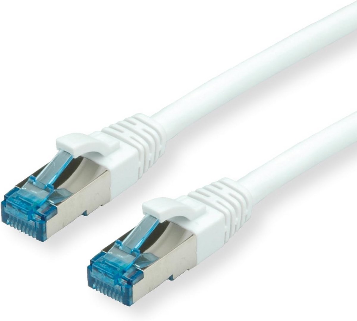 Cat.6A S/FTP Netwerkkabel 10 meter LSOH Wit voor Hoge Snelheden
