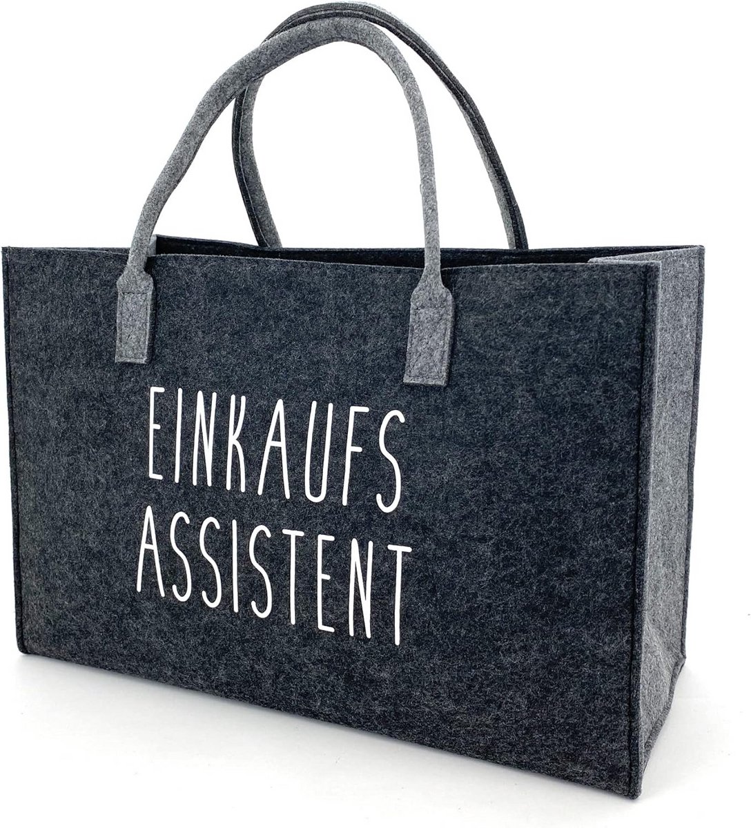 Grote Tas van Vilt met Handvat - Shopper en Mand voor Haardhout