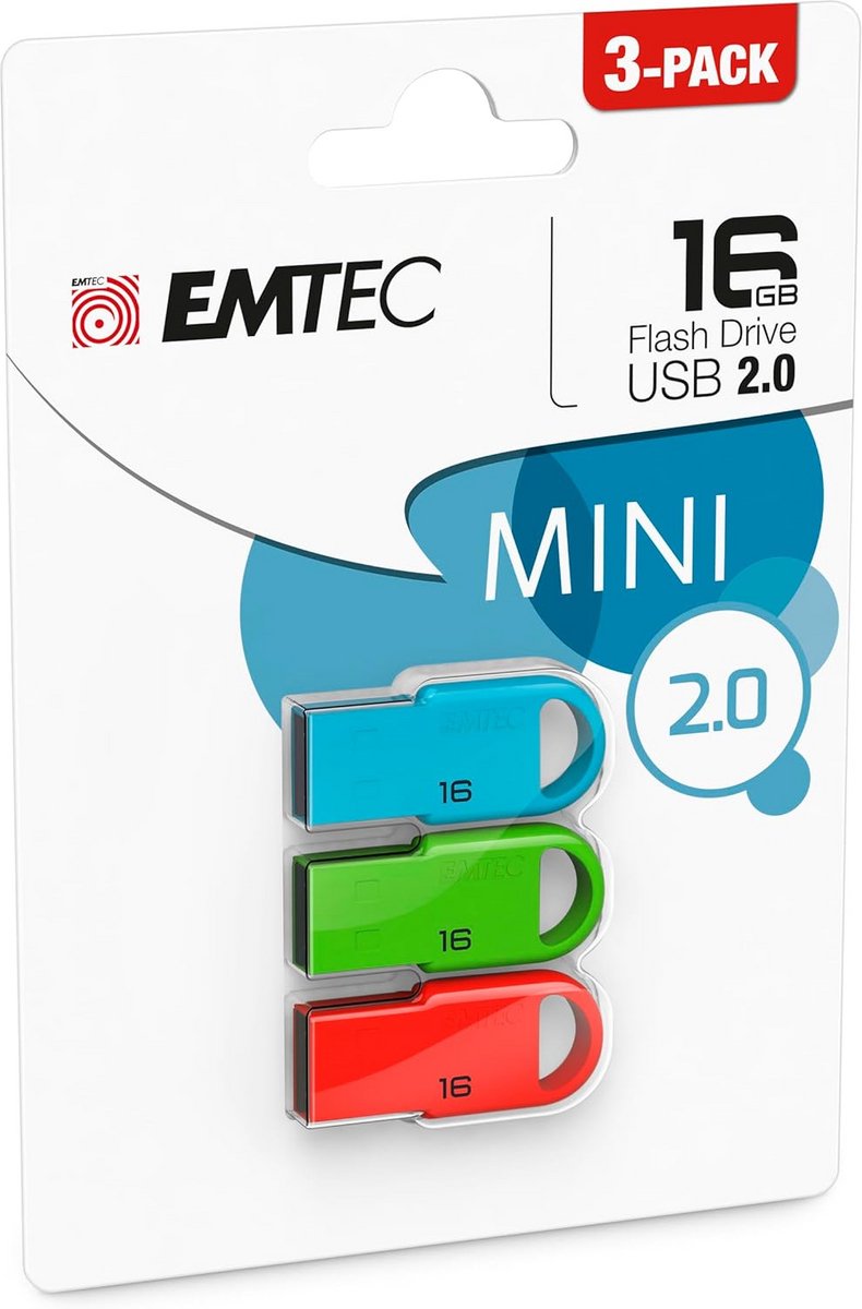 16 GB USB-stick Compact USB 2.0 Geheugenstick - Zonder Dop