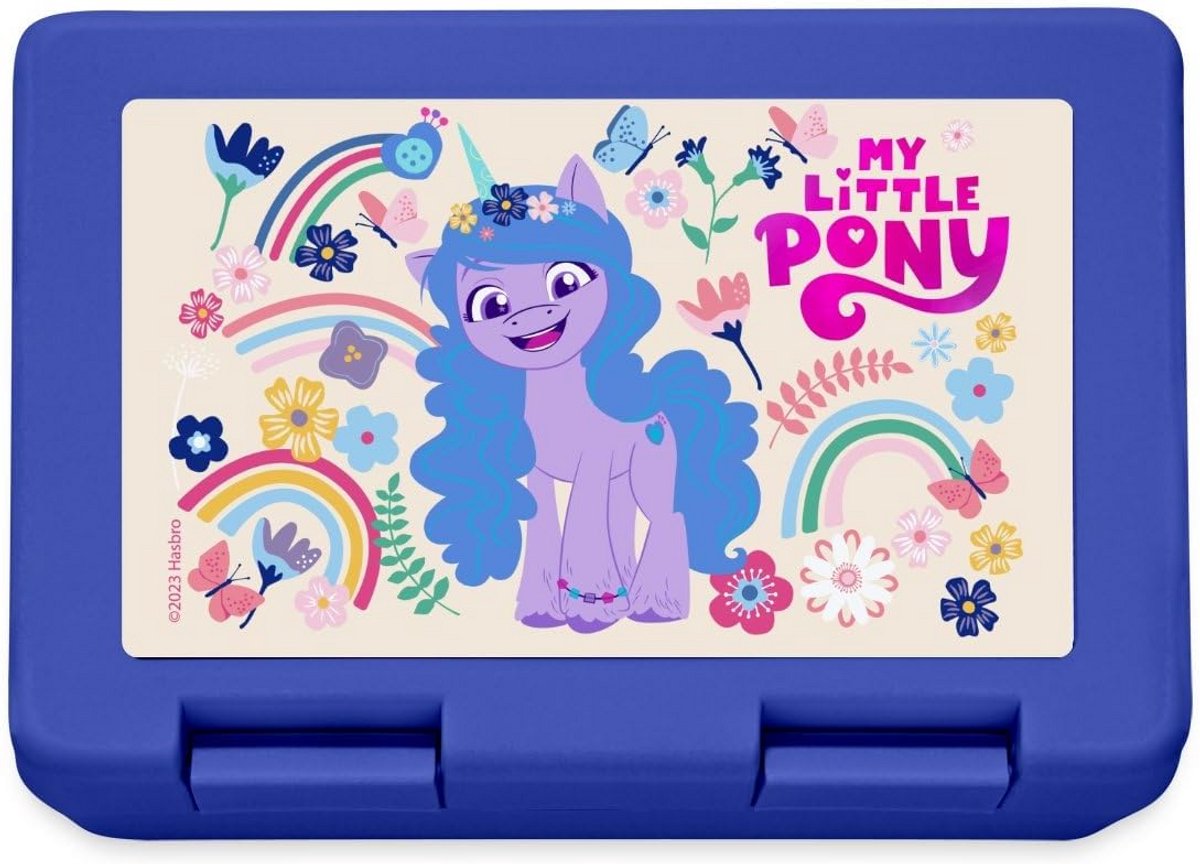Izzy Moonbow Regenboog & Bloemen Broodtrommel Lunchbox voor School en Onderweg