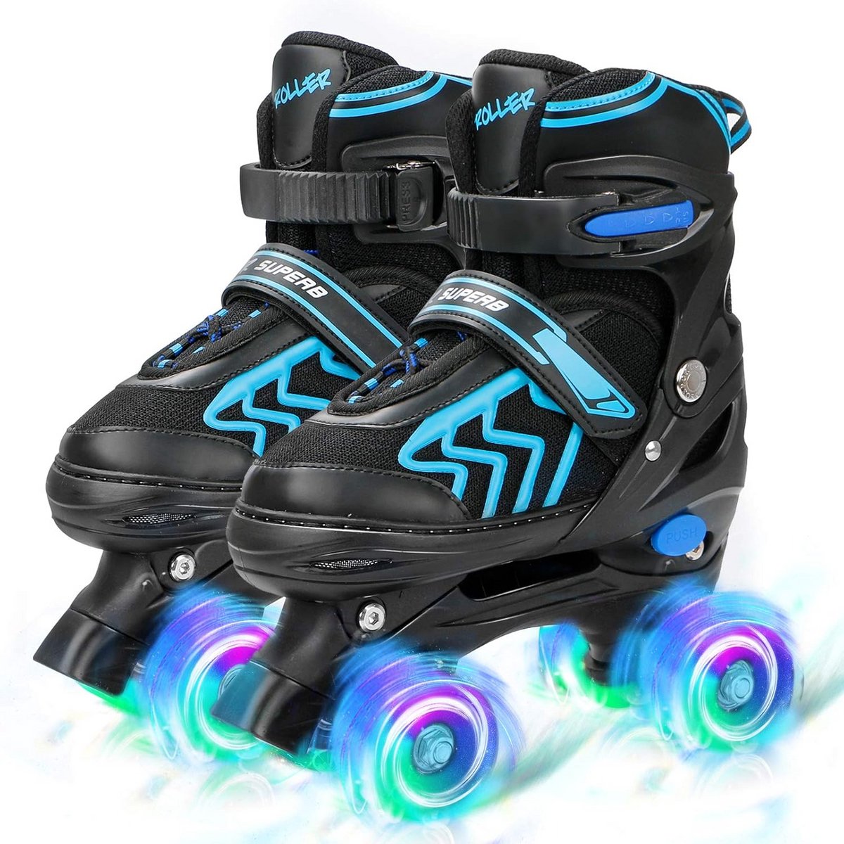 Verstelbare rolschaatsen voor kinderen met lichtgevende wielen