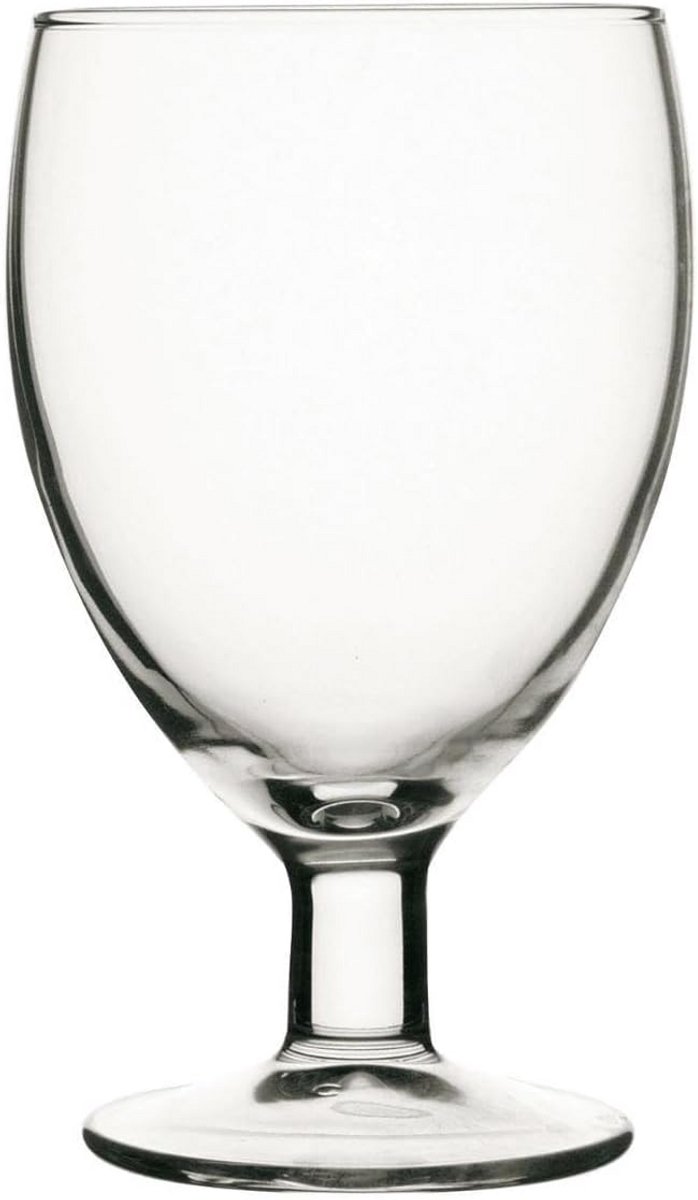 Set van 12 stevige waterglazen van glas 230 ml
