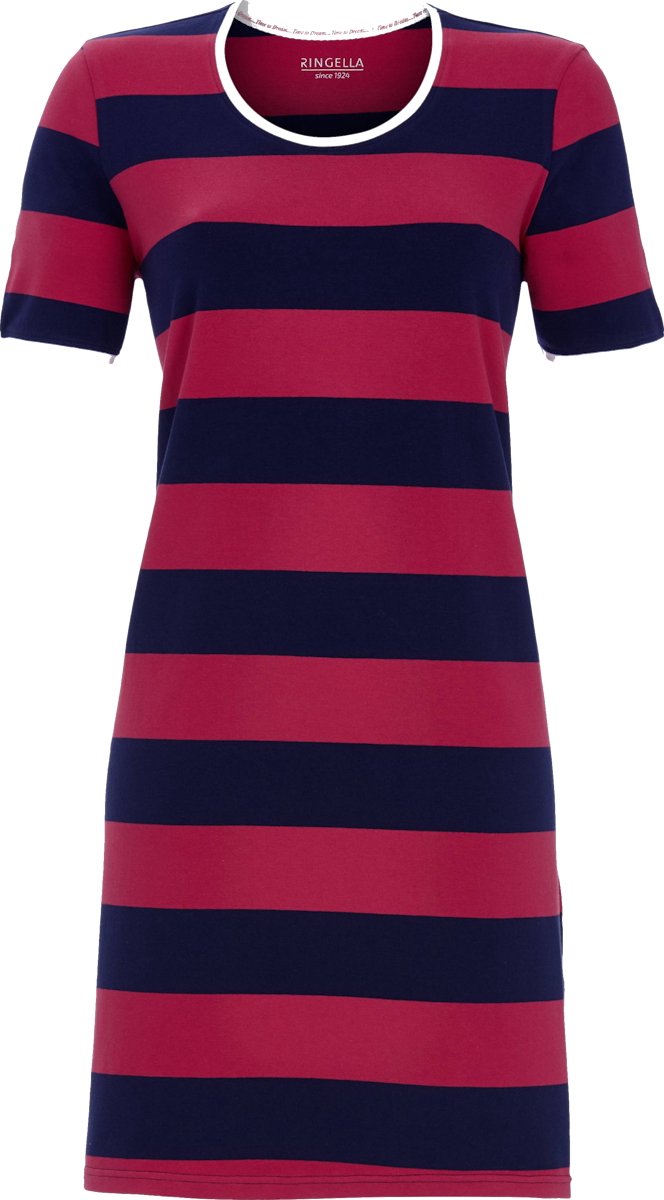 Ringella Gestreept Ringella nachthemd rood - Rood - Maat - 40