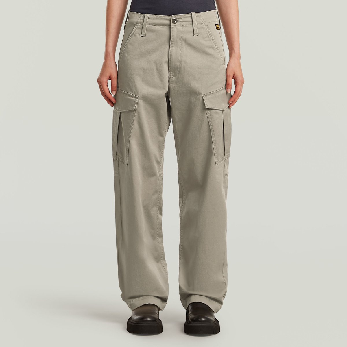 G-Star Loose cargo wmn Dames Broek Elephant Skin
