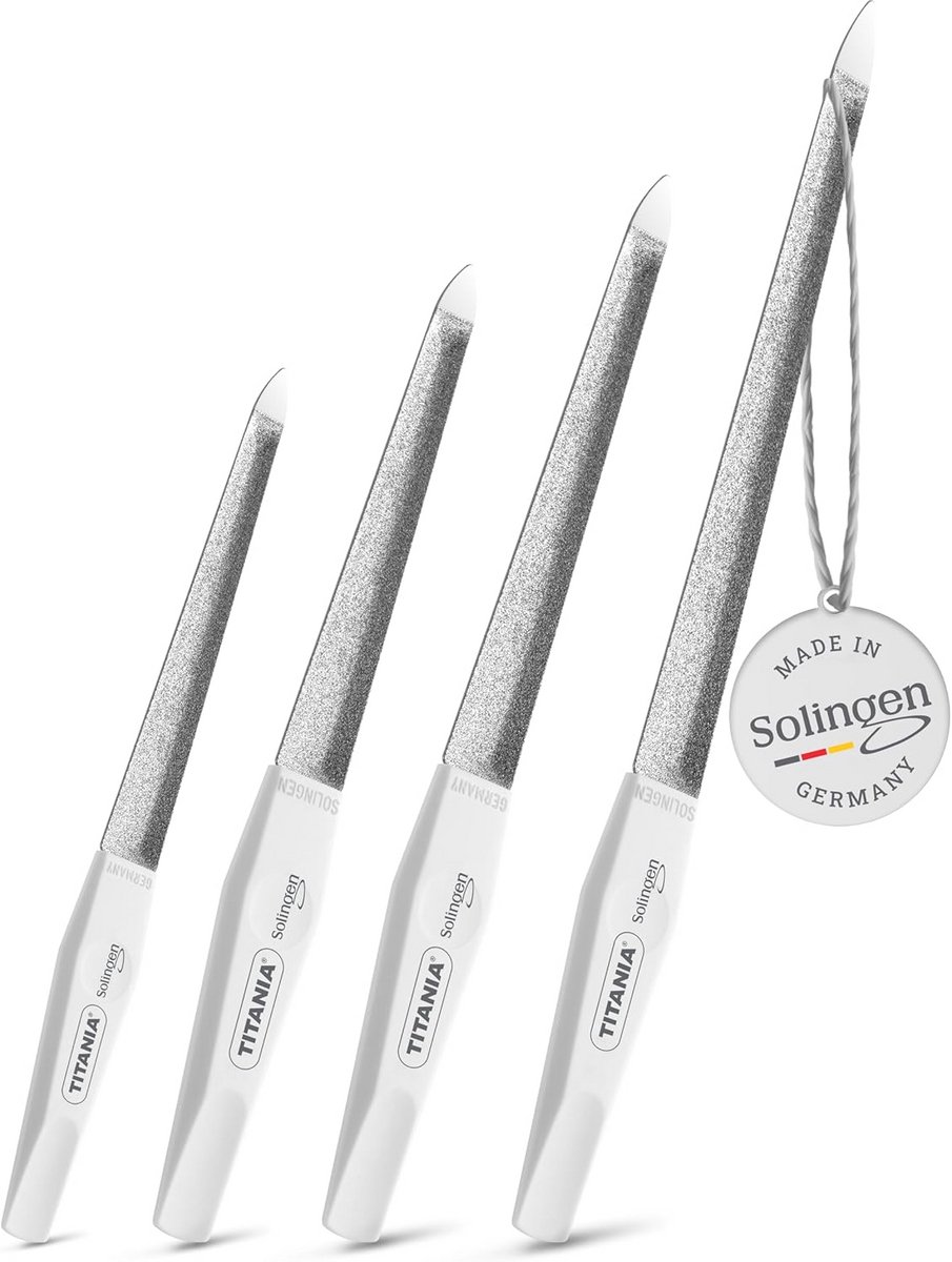 4-delige Set Dubbel Gebogen Nagelvijlen van Saffier - Professioneel Manicure en Pedicure Set