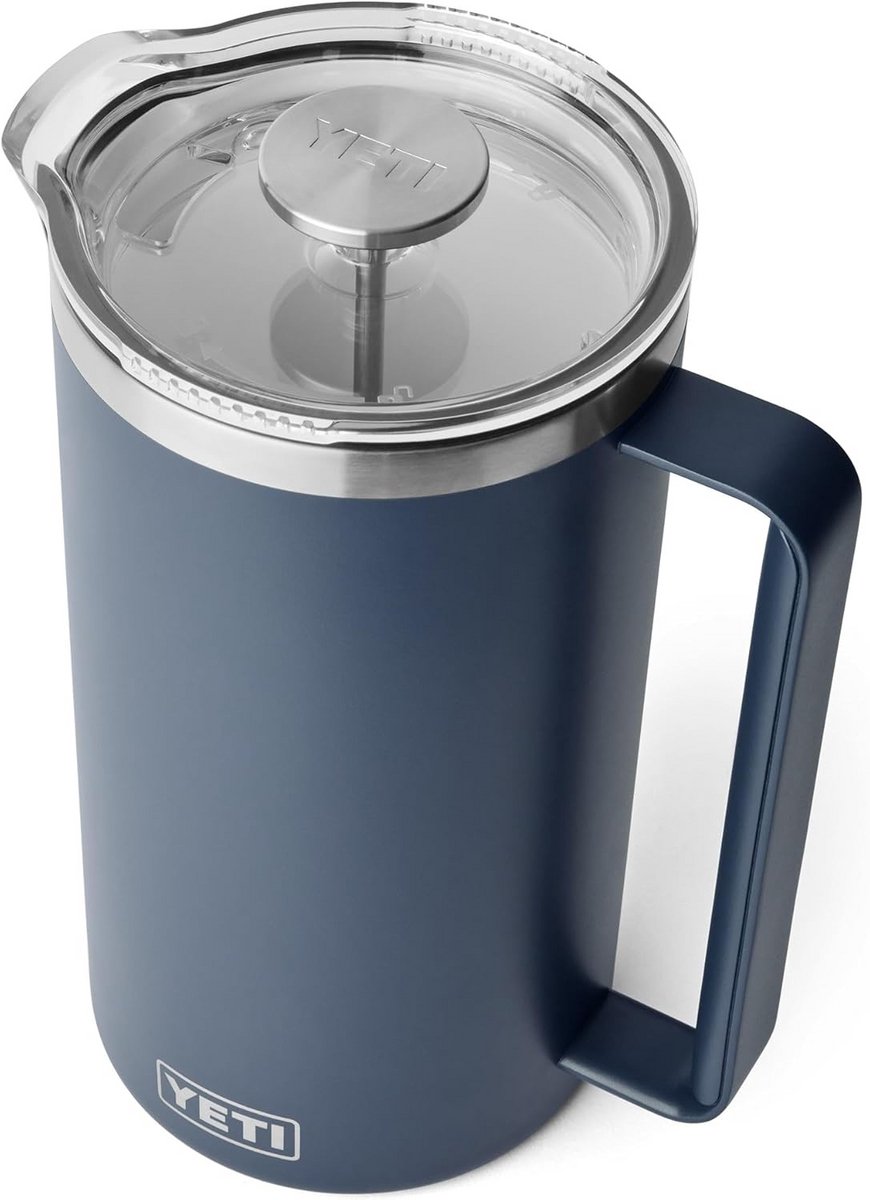 Grote RVS French Press Koffiezetter 1900 ml voor Heet en Koud